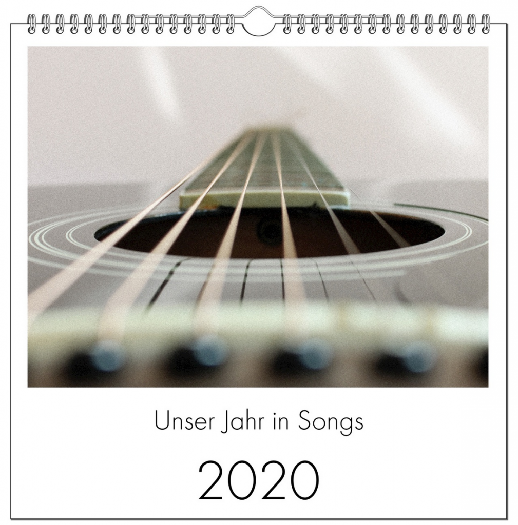 Titelbild Kalender 2020 "Unser Jahr in Songs"
